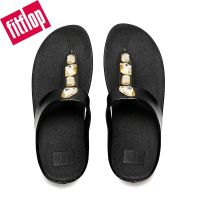 ✜ Fitflops FINO รองเท้าแตะผู้หญิง Toe-Post - สีดํา