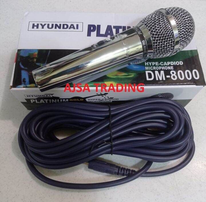 HYUNDAI PLATIMUM MICROPHONE DM 8000 GOLD SERIES ORIGINAL MADE IN KOREA