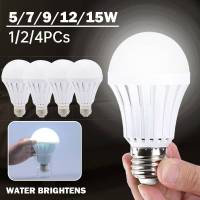 124PCs Led Smart Emergency Lamp E27 Rechargeable Light Bulb Outdoor Camping Lantern Emergency Lighting House