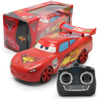 Hot Animation Pixar Cars 3รถของเล่นไฟฟ้า Lightning Mcqueen Spider Man สี่ช่องรีโมทคอนลรถเด็กคริสต์มาสของเล่น Gift