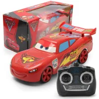 (ร้อน) นิเมชั่นพิกซาร์รถยนต์3รถของเล่นไฟฟ้า Lightning Mcqueen S Pider Man สี่ช่องรถควบคุมระยะไกลเด็กคริสต์มาสของเล่นของขวัญ