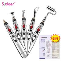 ZZOOI Electric Acupuncture Point Massage Pen Pain Relief Laser Therapy Electronic Meridian Energy Pen Body Head Back Neck Leg Massager