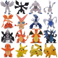 【LZ】 4-9CM Mega Charizard X Y Charmander Lugia Absol Reshiram Palkia Aggron Zekrom Victini Delphox Anime Action PVC Toys Figures