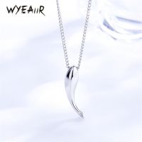 WYEAIIR 925 Sterling Silver Shiny Smooth Cute Whale INS Necklace For Women Luxury Jewelry Fashion Chain Necklaces