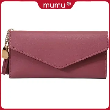 Mumu #1054 Korean Fashion Leather Ladies Wallet Coin Purse Card Holder Mini  Cute Wallets For Women