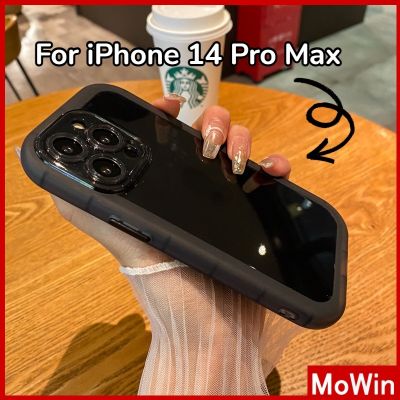Mowin - เข้ากันได้สำหรับ เคสไอโฟน เคสไอโฟน11 เคสโทรศัพท์ 14 pro max เคส iPhone ซิลิโคนนุ่มเคส Frosted เคสใสถุงลมนิรภัยกันกระแทกกล้องป้องกันปุ่มสี
