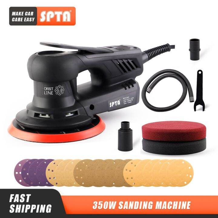SPTA 350W 6 Inch Electric Random Orbital Sander Machine MultiFunction