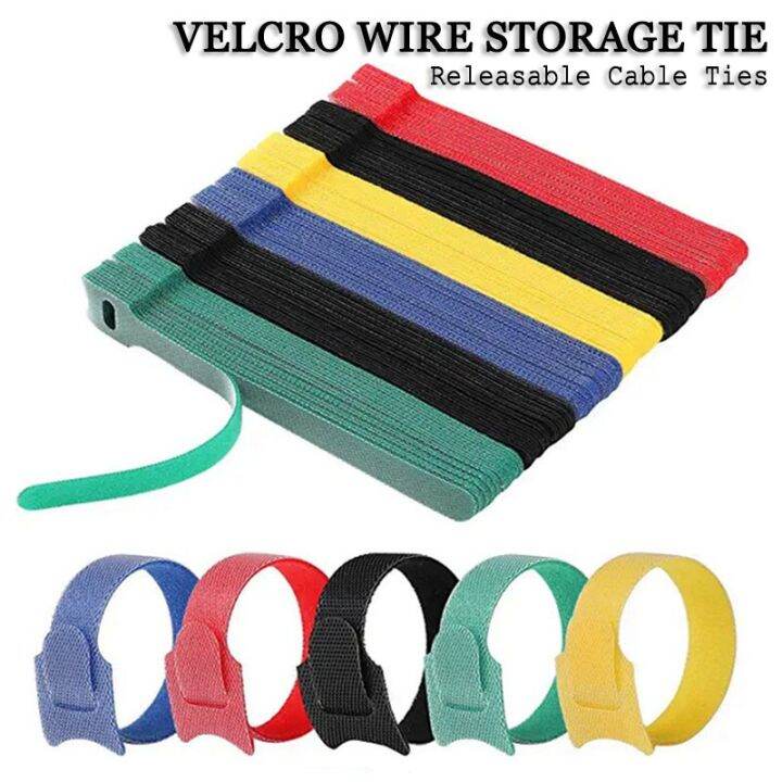 10-30-50-100pcs-releasable-cable-ties-colored-plastics-reusable-cable-ties-nylon-loop-wrap-zip-bundle-ties-t-type-cable-tie-wire