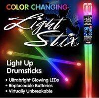 New 2022 ไม้กลองเรืองแสง  Light Stix LED Light Up Drumsticks (Color Change) Changes Color Every Beat!