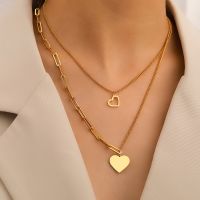 【CW】❡  Necklace Temperament Layered Chains Gothic Hip Hop Pendants Trend Jewelry