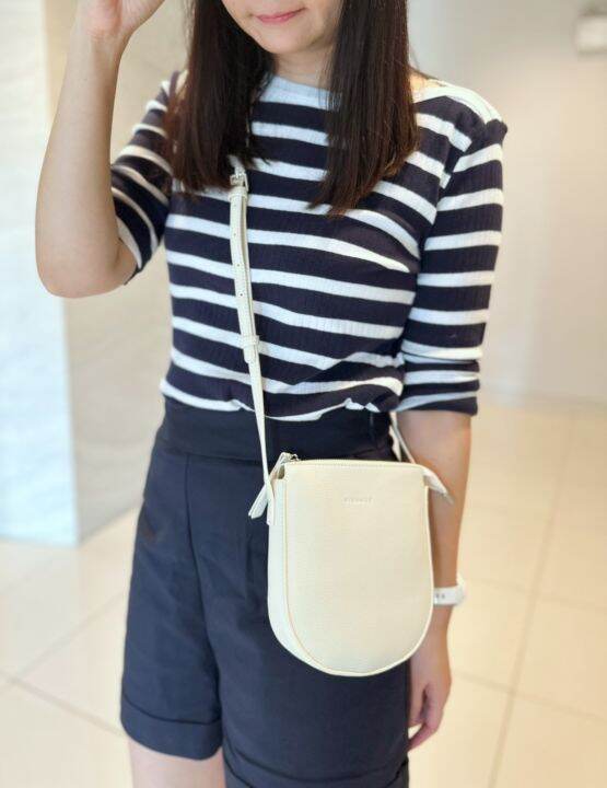 มาใหม่-ninamee-bag-กระเป๋าสะพายข้างใบเล็ก-4-สี-หนังนิ่ม-มีซิป-น่ารักมาก-พกพาสะดวก-สายปรับระดับได้-ด้านในมีช่องเล็กๆ