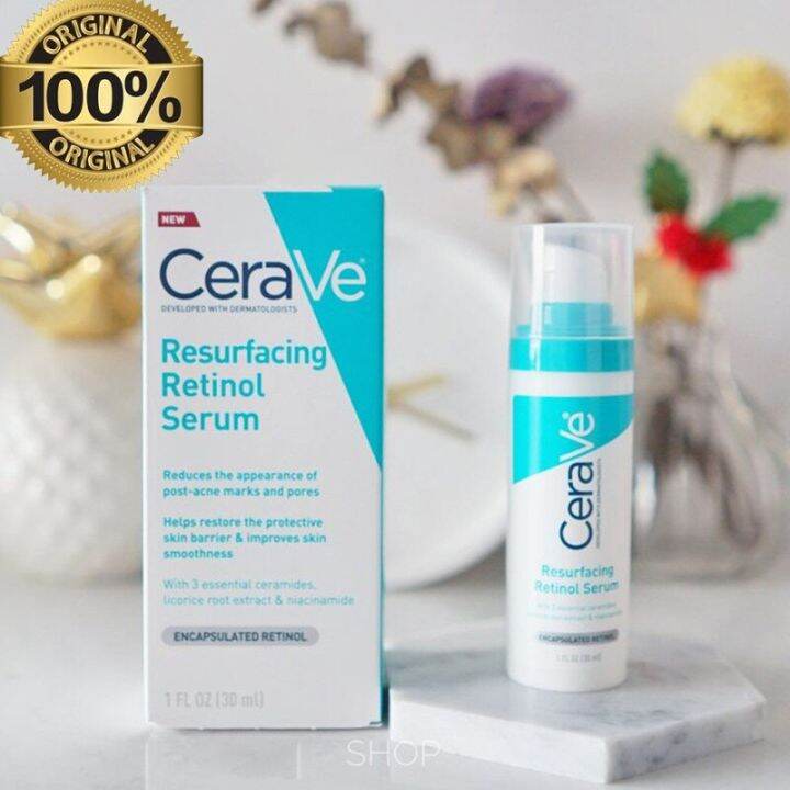 Cerave Retinol Resurfacing Serum For Post Acne Marks And Skin Texture