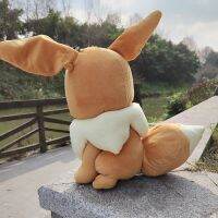 เครื่องประดับน่ารักตุ๊กตาอนิเมะโปเกมอน Eevee ของเล่นตุ๊กตาผ้าขนาดใหญ่ขนาด45ซม. สำหรับเด็กโปเกมอนขนาดยักษ์หมอนพูเชียร์ยัดไส้