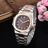 Original Patek Philippes นาฬิกาสำหรับผู้ชายสแตนเลสกันน้ำนาฬิกาควอตซ์ Casual แฟชั่นผู้ทรงอำนาจนาฬิกาโครโนกราฟ