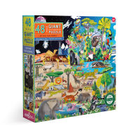 eeBoo Within the Biome 48 Pc Giant Puzzle จิ๊กซอว์รูปไบโอม การอยู่รวมกันของสิ่งมีชีวิตแบบ 48 ชิ้น