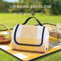 Ultrasonic Picnic Mat Thickened Waterproof Beach Blanket Camping Tent Grassland Mat Outdoor Camping Floor Mat Sleeping Pad Sleeping Pads