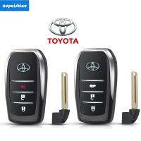 【XPS】New Smart Remote Key Insert Blank Fob สำหรับ Toyota Highlander Land Cruiser RAV4กุญแจรถ Fob Uncut Blade