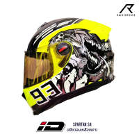 หมวกกันน็อค ID HELMET SPARTAN S4-เขียวอมเหลืองเงา