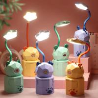 Big power555 （สัตว์น่ารัก）table lamp โคมไฟตั้งโต๊ะโคมไฟตั้งโต๊ะแบบชาร์จไฟ LED โคมไฟตั้งโต๊ะโรงเรียนกลางคืน  ชาร์จ usb