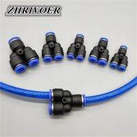 3 Way Port Y Shape Air Pneumatic 12mm 8mm 10mm 6mm 4mm OD Hose Tube Push in Gas Plastic Pipe Fitting Connectors Quick Fittings Hand Tool Parts Accesso