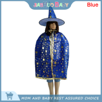 JiaShuo Baby Toy 2ชิ้น/เซ็ตเด็กเด็กทารก ฮาโลวีนเครื่องแต่งกายแม่มด cloak Cape and Hat COSPLAY PROP