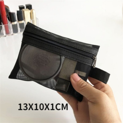 2022 Female Organizer Make Up Pouch Small Toiletry Beauty Case Makeup Bag Large Mesh Cosmetic Bag Travel