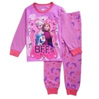 Pyjamas Girls Sleepwear Pajamas Frozen BFFs Kids Long Sleeve Tops Pants Pjs Set