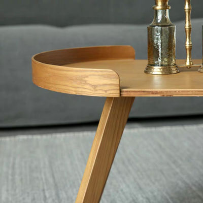 Modernform โต๊ะ COFFEE TABLE TOP ไม้ ASH VENEER สีน้ำตาล