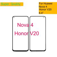 【Customizable】 6.4" for view 20 v20 touch screen panel front outer glass for nova 4 lcd glass lens replacement