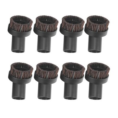 8Pcs Vacuum Cleaner Brush Dust Brush Round Dusting Brush Replacement, Corner/Track Cleaning Tools,Inner Dia 32Mm