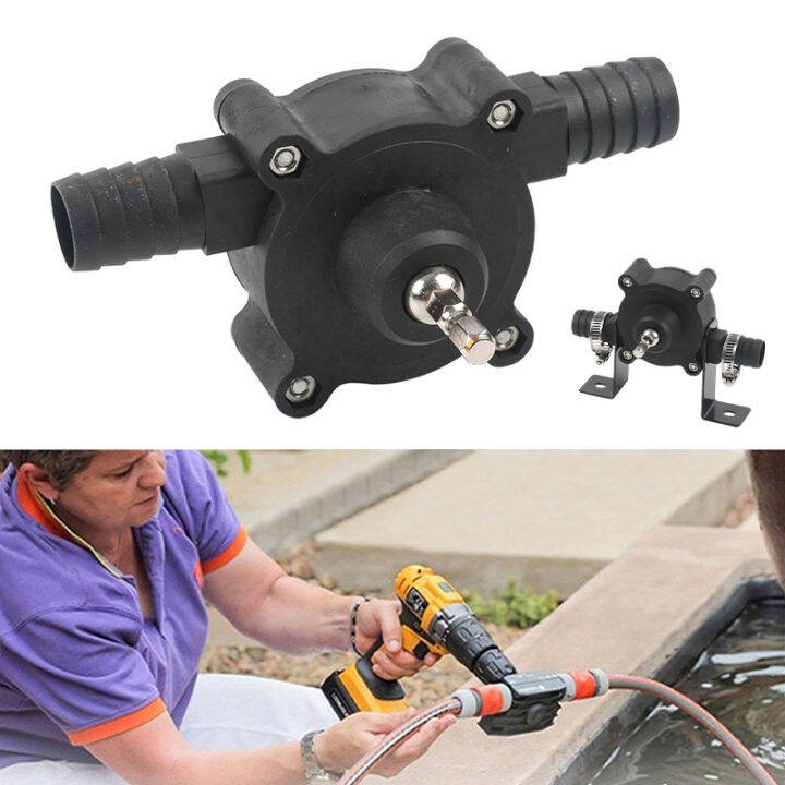 【In stock】 Portable Electric Drill Diesel Fluid Water Pump Transfer