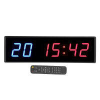 Interval Timer, Stopwatch 6 Digit LED Timer for Home for Training