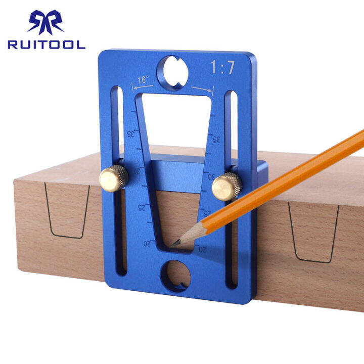 Dovetail Marker Adjustable Woodworking Dovetail Guide Template 17