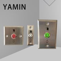 16/19mm Door Bell Momentary Reset Push Button Flat Stainless Steel Control Switch Panel With LED Light 3-6V 12-24V 220V Power Points  Switches Savers