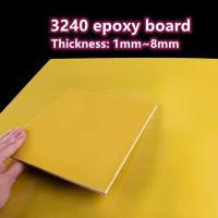 1mm-8mm Thick Yellow Circuit Insulation Board Epoxy Plate High Temperature Resistant 3240 Fiber Glass Sheet DIY Craft