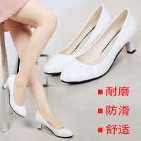 Womens Shoes Small Size High Heel Shoes With Work Shoes Patent Leather Large Size Ladie