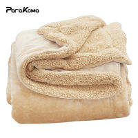 Soft Blanket Quilt Lamb Wool Double Layer Thick Warm Blanket Coral Fleece Blanket Throw Blankets for Beds Winter