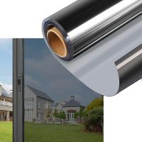 Reflective Safety Window Tint Anti UV Explosion-proof Window Film Sliding Door Heat Control Silver Glass Vinyl Anti Look Film Window Sticker and Films