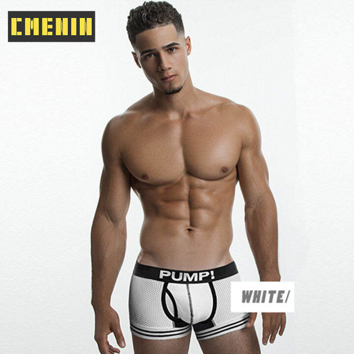 cmenin-pump-1pcs-ใหม่ยี่ห้อโพลีเอสเตอร์เซ็กซี่ชายชุดชั้นในชายนักมวยกางเกง-soft-trunk-กางเกงในชาย-bxoers-กางเกงขาสั้น-mens-h599