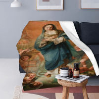 2023 blanket- Fatima Womens Super Wool Blanket Rosary Catholic Virgin Mary Blanket Family Mattress Blanket Multiple styles 04 High quality blankets！