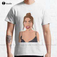 Sarah Hyland #1 Classic T-Shirt Sarah Hyland Girls Shirts Outdoor Simple Vintag Casual T Shirts Funny Art Streetwear Cartoon Tee 4XL 5XL 6XL