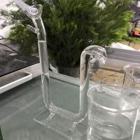 Yuewo Home/Lab Lavender Pure dew Rose Plant Pure Water Essential Oil pipe Acrylic base Dew Separator Collector Glassware