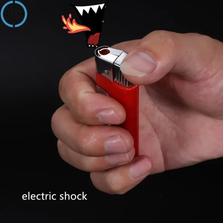 Zoahu【HOT】New Shock Lighter Shock Pen Shock Fake Gag Funny Prank Joke  Squirt Lighter Joke Trick Prop Novelty Prank | Lazada PH