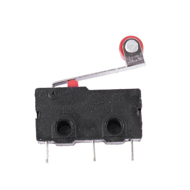 10pcs-micro-roller-lever-arm-open-close-limit-switch-kw12-3-pcb-microswitch