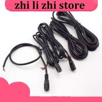 zhilizhi Store 5pcs 2pin DC Female Power Pigtail Cable 5.5x2.1mm Jack Cord Diy DC Connector For 12V CCTV Camera LED Strip Light