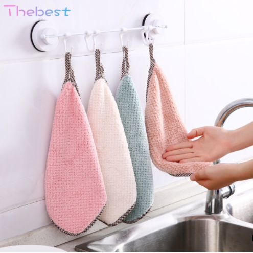 Set of 5, Hanging Hand Towels, Hand Dry Towels for Kitchen & Bathroom,  Super Absorbent Soft Small Hanging Towel Set with Hanging Loop, Machine  Washable Towel Fast Drying 