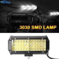 ไฟสปอตไลท์ Led 4X4ทำงาน6000K 10800lm 7 144W สว่างมากสำหรับรถแทรกเตอร์บาร์ออฟโรดรถเรือรถบรรทุก Atv Suv