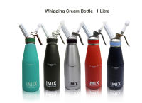 ขวดทำวิปครีม หัวอลูมิเนียม  IMIX ฝาปิดสีขาว 1 ลิตร  aicommercial