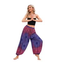กางเกงขายาว Spring and summer casual plus fat plus size yoga neutral casualbloomers womens trousers Mori harem pants dance pants