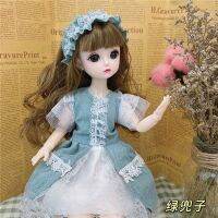 (Popular toys) 30เซนติเมตรตุ๊กตา BJD1/6หลายสีผมตุ๊กตาสีน้ำตาลตาโต22ข้อต่อที่ถอดออกได้จับคู่แฟชั่นเสื้อผ้าอุปกรณ์ของเล่นของขวัญ